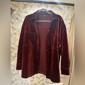 Shacket- crushed velvet